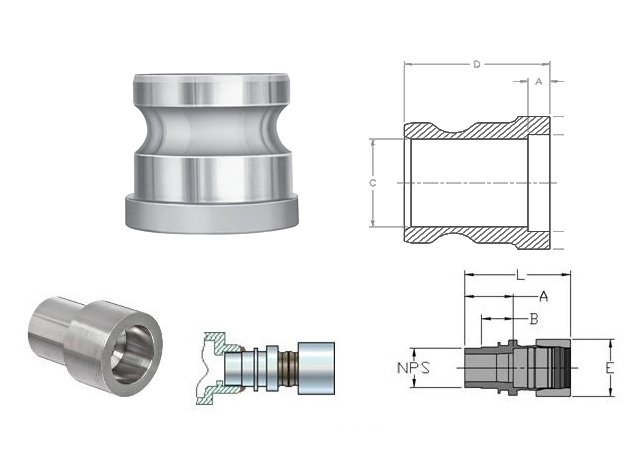 ASME B16.11 Socket Weld Adapters Dimensions