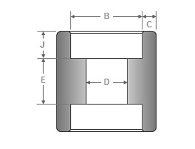 ASME B16.11 Socket Weld Full Coupling Dimensions