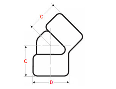 ASME B16.11 Threaded 45 Degree Elbow Dimensions