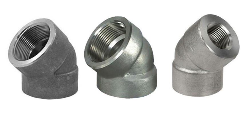 ASME B16.11 Threaded 45 Degree Elbow Manufacturers